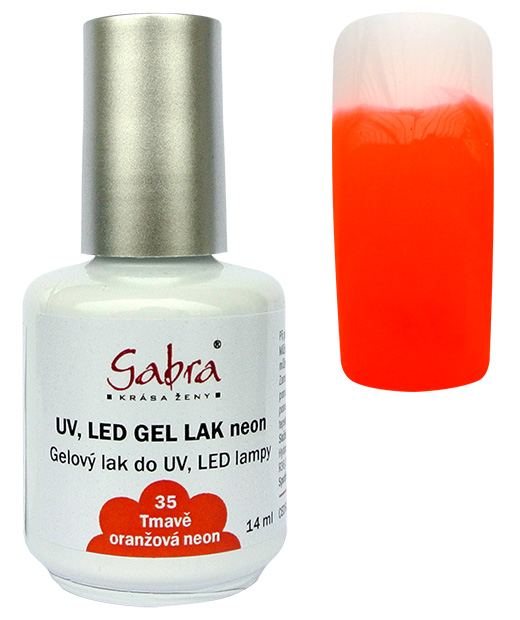 UV gel lak GABRA 35 tmavě oranžová neon 14 ml | NEHTOVÁ MODELÁŽ - Gel laky UV gel lak GABRA 35 tmavě oranžová neon 14 ml | NEHTOVÁ MODELÁŽ - Gel laky